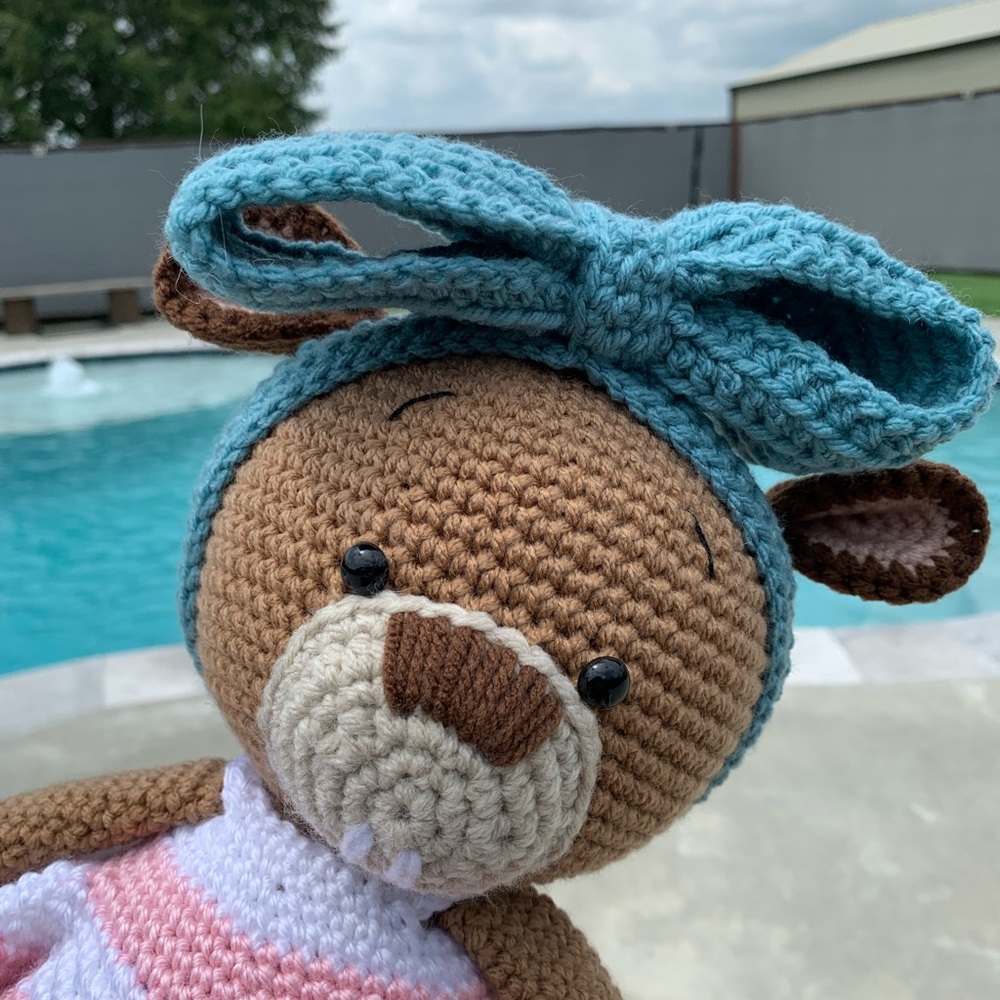 Handmade Toy Crochet Beaver Gift For Child Baby Shower Gift Nursery Decor